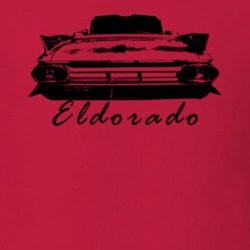 1961 Eldorado Rear View With Model Name Red T Shirt