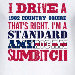I Drive A 1982 Country Squire Standard American Sumbitch T Shirt