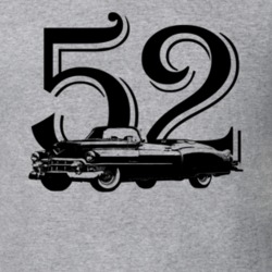 1952 Eldorado Side View With Year Heather Grey T Shirt