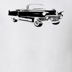 1954 Eldorado Three Quarter Side View White T Shirt