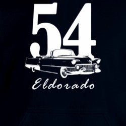 1954 Eldorado Three Quarter Side View With Year And Model Name Soft He