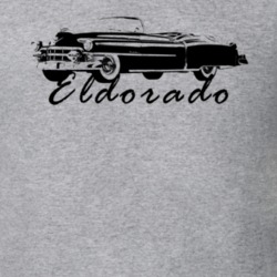 1953 Eldorado Three Quarter Side View With Model Name Heather Grey T S