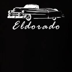 1953 Eldorado Three Quarter Side View With Model Name Black T Shirt