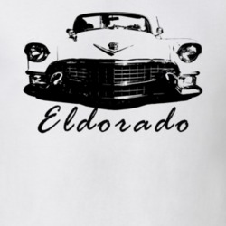 1955 Eldorado Grill View With Model Name White T Shirt