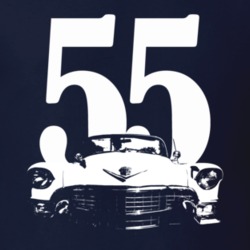 1955 Eldorado Grill View With Year Navy Blue T Shirt