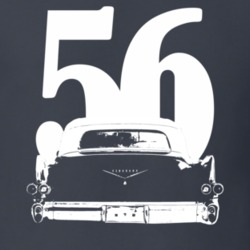 1956 Eldorado Rear View With Year Charcoal Grey T Shirt
