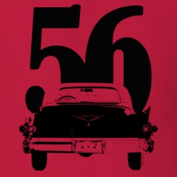1956 Eldorado Rear View With Year Red T Shirt