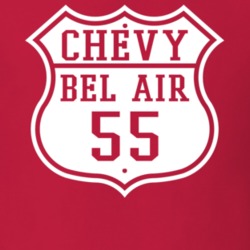 Highway Route 1955 Chevy Bel Air T Shirt