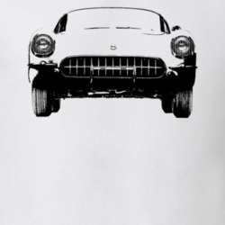 1953 Corvette Grill View Light Color T Shirt