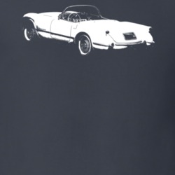 1953 Corvette Rear Angle View Dark Color T Shirt