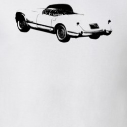 1953 Corvette Rear Angle View Light Color T Shirt