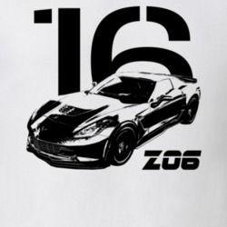 2016 Corvette Z06 Tq View With Year And Model Light Color T Shirt