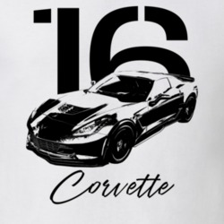 2016 Corvette Z06 Tq View With Year And Model Name Light Color T Shirt