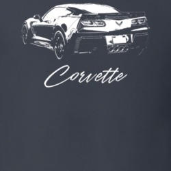 2016 Corvette Z06 Rear View With Model Name Dark Color T Shirt