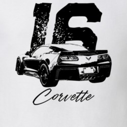 2016 Corvette Z06 Rear View With Year And Model Light Color T Shirt