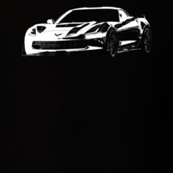 2015 Corvette Three Quarter View Dark Color T Shirt
