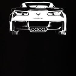 2015 Corvette Rear View Dark Color T Shirt