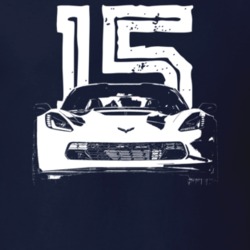 2015 Corvette Grill View With Year Dark Color T Shirt