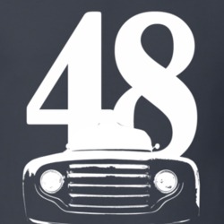 1948 F100 Pickup Truck Grill View Charcoal Grey T Shirt