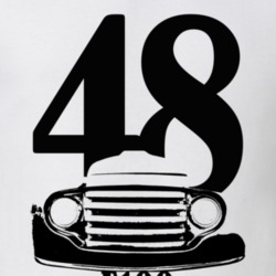 1948 F100 Pickup Truck Grill View With Year And Model Name White T Shi