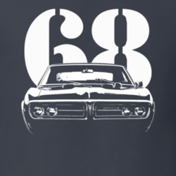 1968 Firebird Grill View With Year Charcoal Grey T Shirt