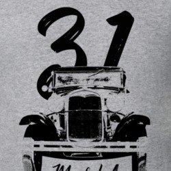 1931 Model A Grill View With Year And Model Name T Shirt