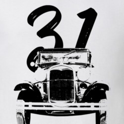 1931 Model A Grill View With Year T Shirt