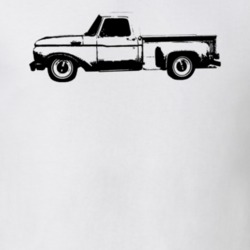 1964 F100 Pickup Truck Side View Whtie T Shirt