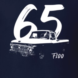 1965 F100 Pickup Truck Three Quarter Side View With Year And Model Nam