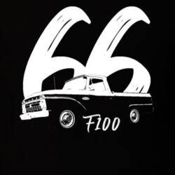 1966 F100 Pickup Truck Three Quarter Side View With Year And Model Nam