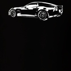 2013 Corvette Rear Angle View Dark Color T Shirt