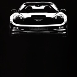 2013 Corvette Grill View Dark Color T Shirt