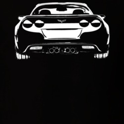 2013 Corvette Rear View Dark Color T Shirt
