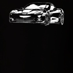 2012 Corvette Three Quarter View Dark Color T Shirt