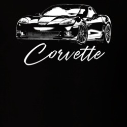 2012 Corvette Three Quarter View With Model Name Dark Color T Shirt