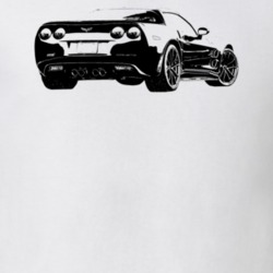 2012 Corvette Rear Angle View Light Color T Shirt