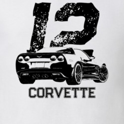 2012 Corvette Rear Angle View With Year And Model Name Light Color T S
