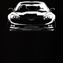 2012 Corvette Grill View Dark Color T Shirt