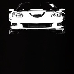 2010 Corvette Grill View Dark Color T Shirt