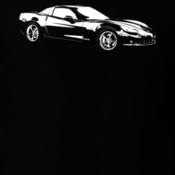 2010 Corvette Side Angle View Dark Color T Shirt