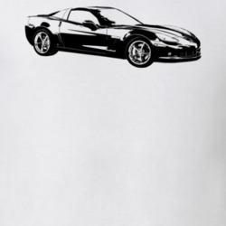 2010 Corvette Side Angle View Light Color T Shirt