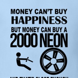 Money Cant Buy Happiness But It Can Buy A 2000 Dodge Neon Lightb Blue 