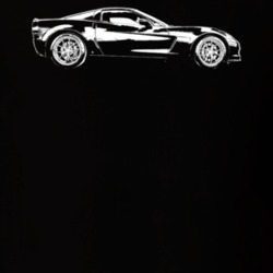 2009 Corvette Side View Dark Color T Shirt