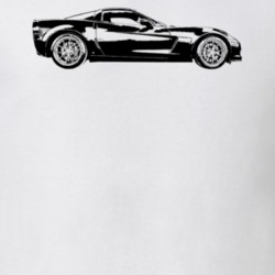 2009 Corvette Side View Light Color T Shirt