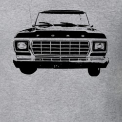 1978 F100 Pickup Truck Grill View Heather Grey T Shirt
