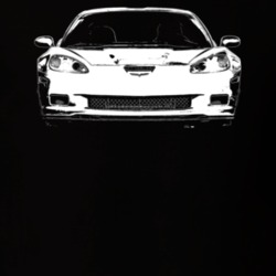 2007 Corvette Grill View Dark Color T Shirt