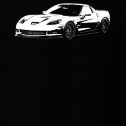 2006 Corvette Side Angle View Dark Color T Shirt