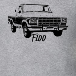 1979 F100 Pickup Truck Three Quarter Side View With Model Name Heather