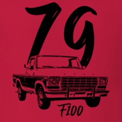 1979 F100 Pickup Truck Three Quarter Side View With Year And Model Nam