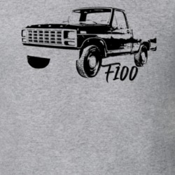 1980 F100 Pickup Truck Three Quarter Side View With Model Name Heather